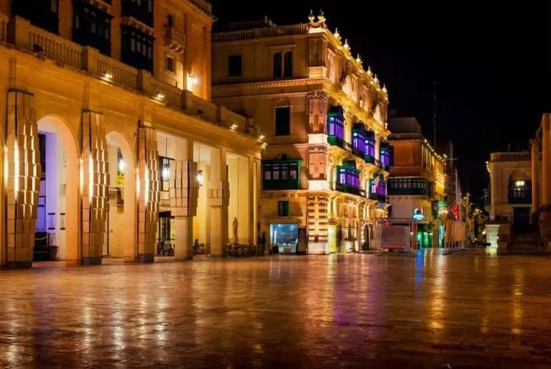 Calle de la República en La Valeta Malta